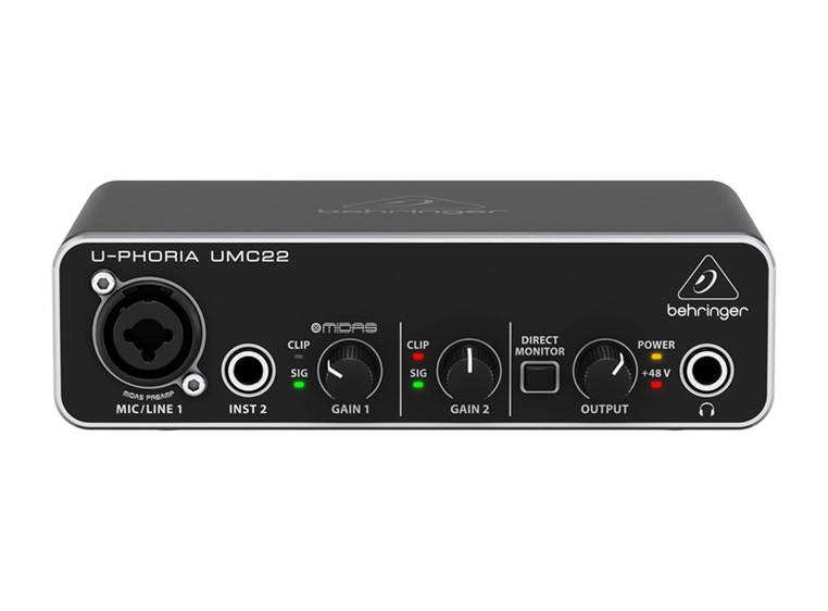 Behringer U-Phoria UMC22 lydkort 